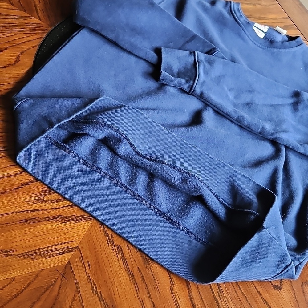 Levi's Unisex Blue Crewneck Cotton Blend Sweatshirt Size Large - Picture 11 of 14